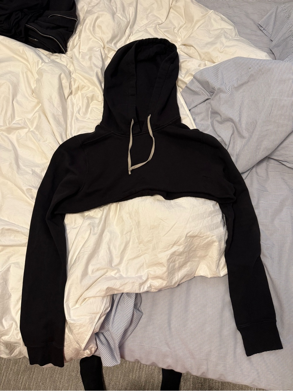 RICK OWENS DRKSHDW CROPPED HOODIE